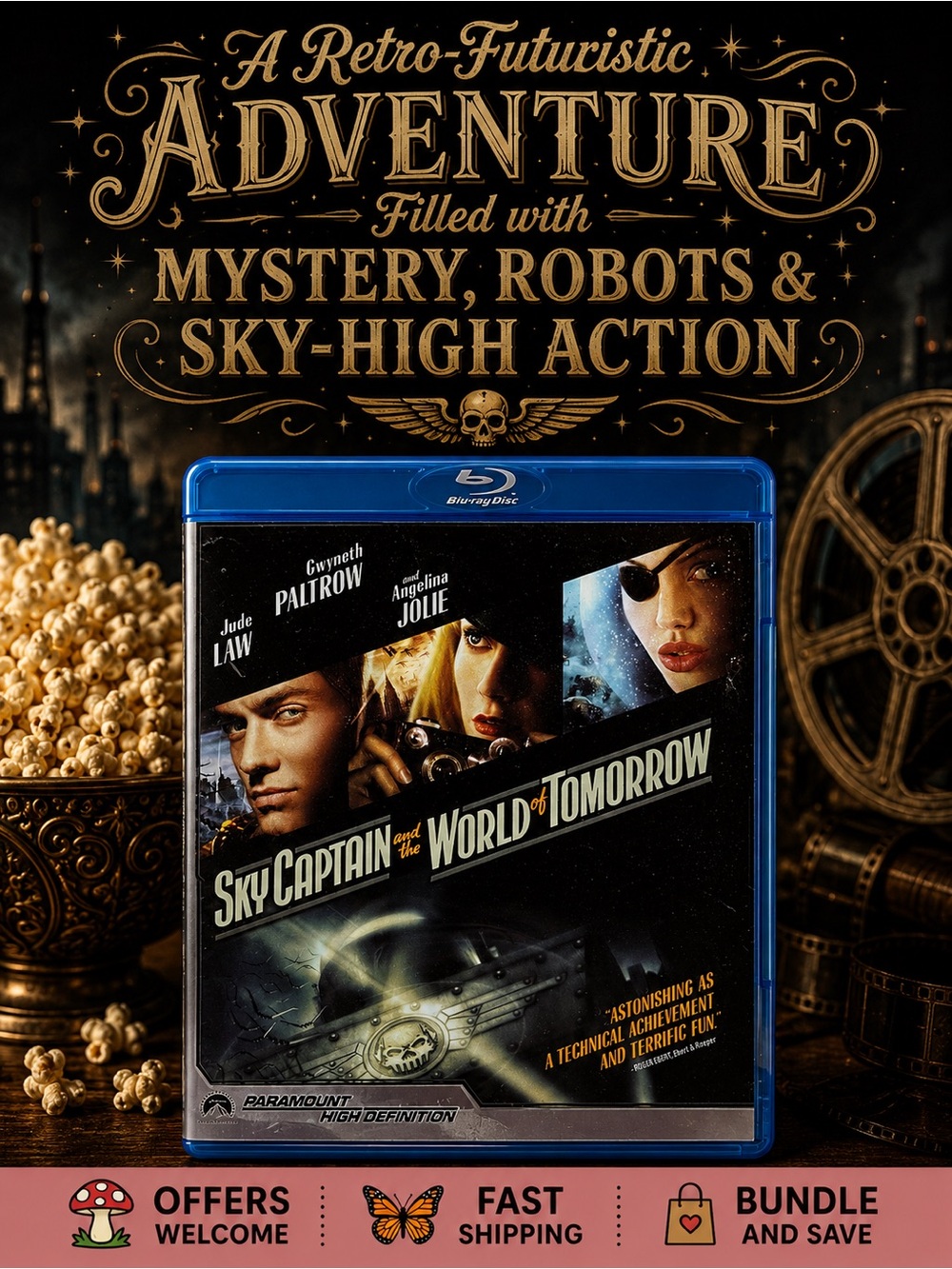 Sky Captain And The World Of Tomorrow Blu-ray Jude Law Angelina Jolie